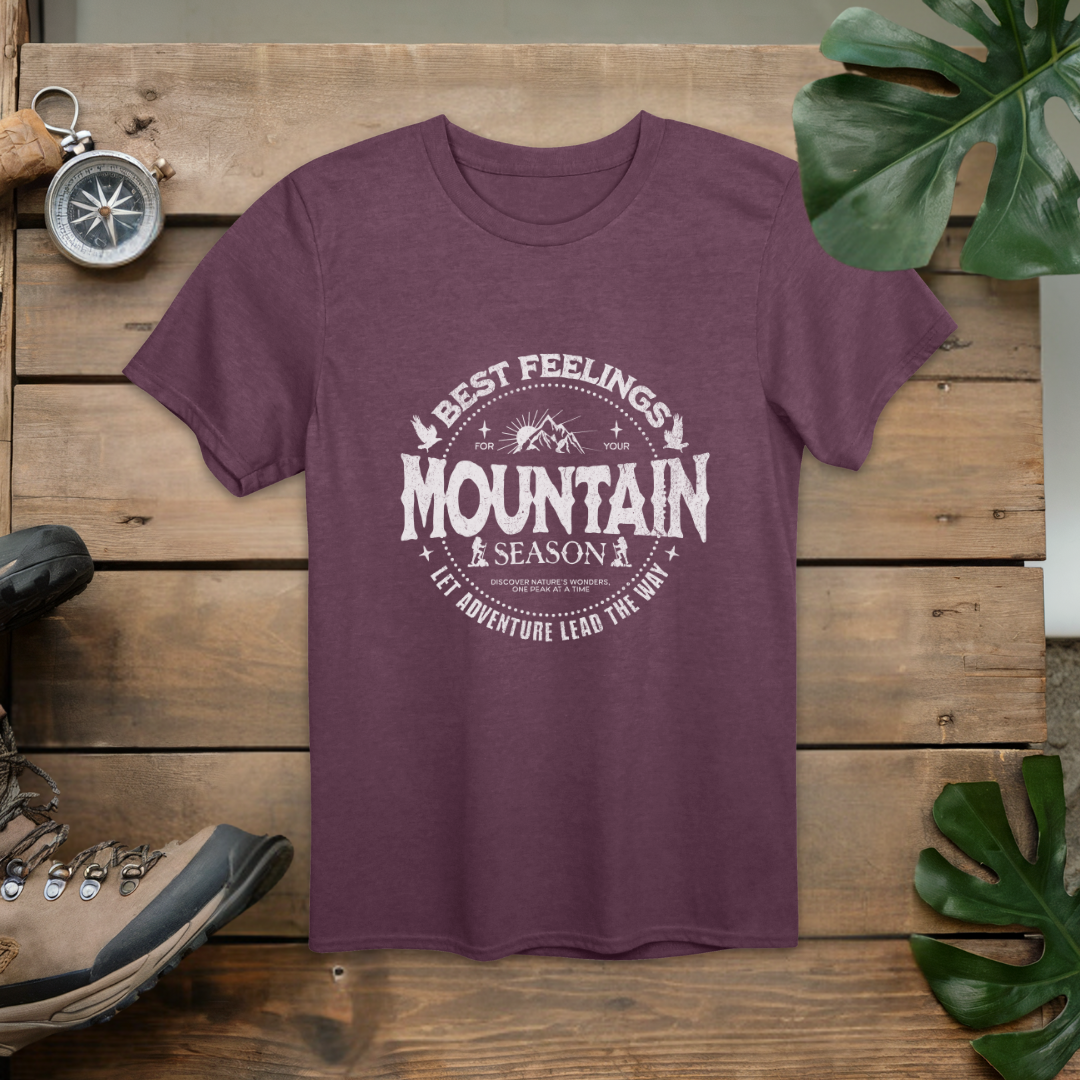 Best Feelings Mountain Season Hiking T-Shirt