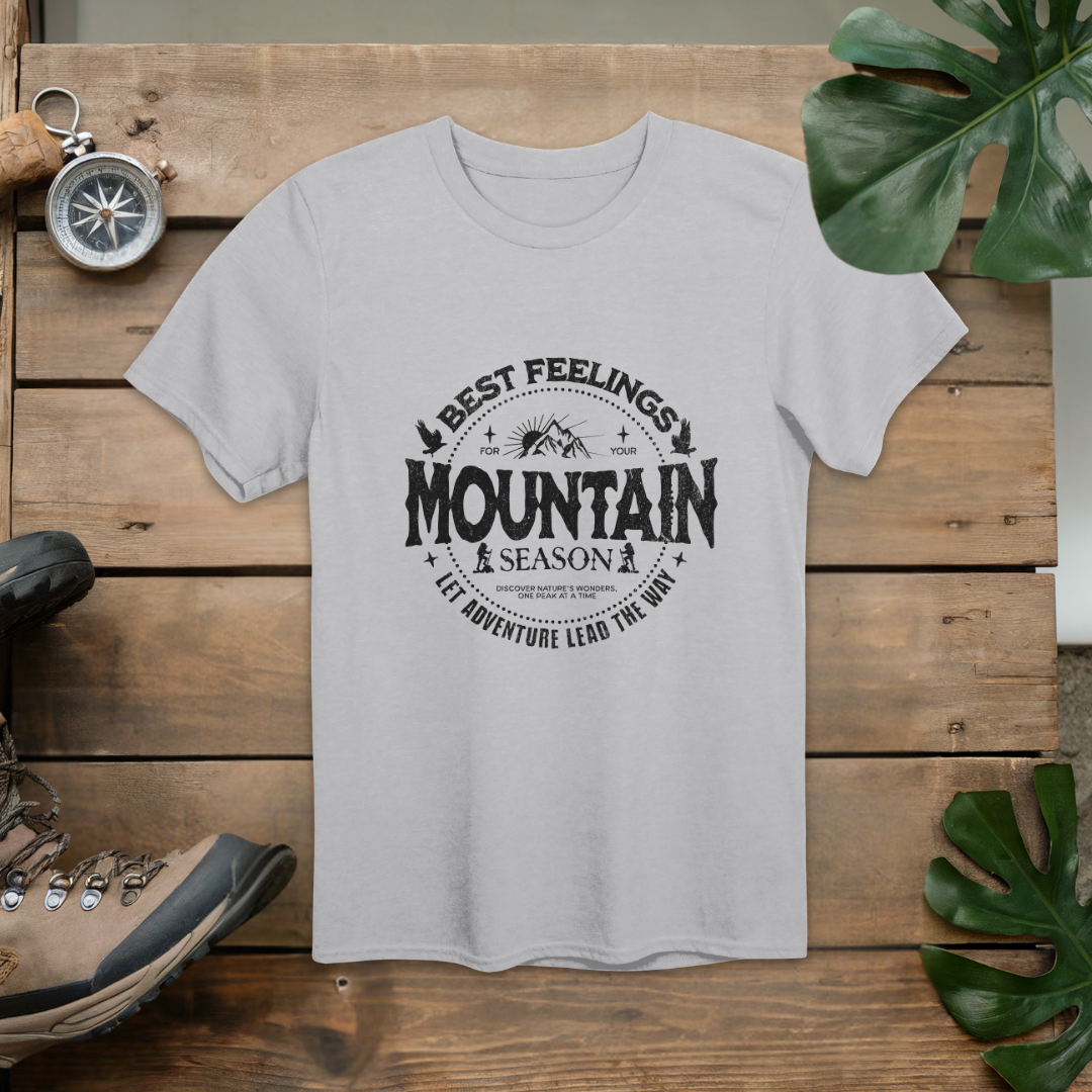 Best Feelings Mountain Season Hiking T-Shirt