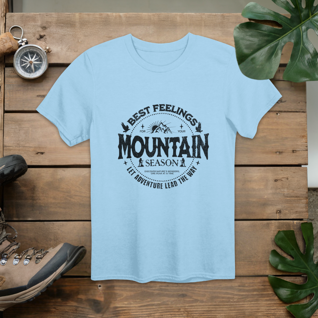 Best Feelings Mountain Season Hiking T-Shirt