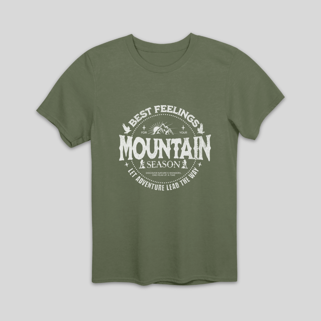 Best Feelings Mountain Season Hiking T-Shirt