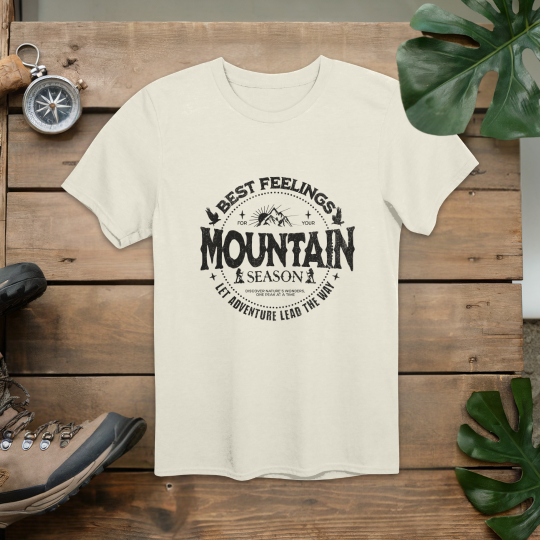 Best Feelings Mountain Season Hiking T-Shirt