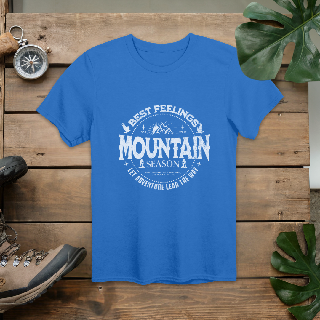 Best Feelings Mountain Season Hiking T-Shirt