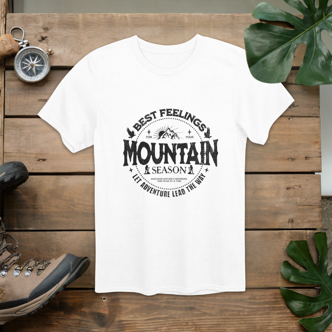 Best Feelings Mountain Season Hiking T-Shirt