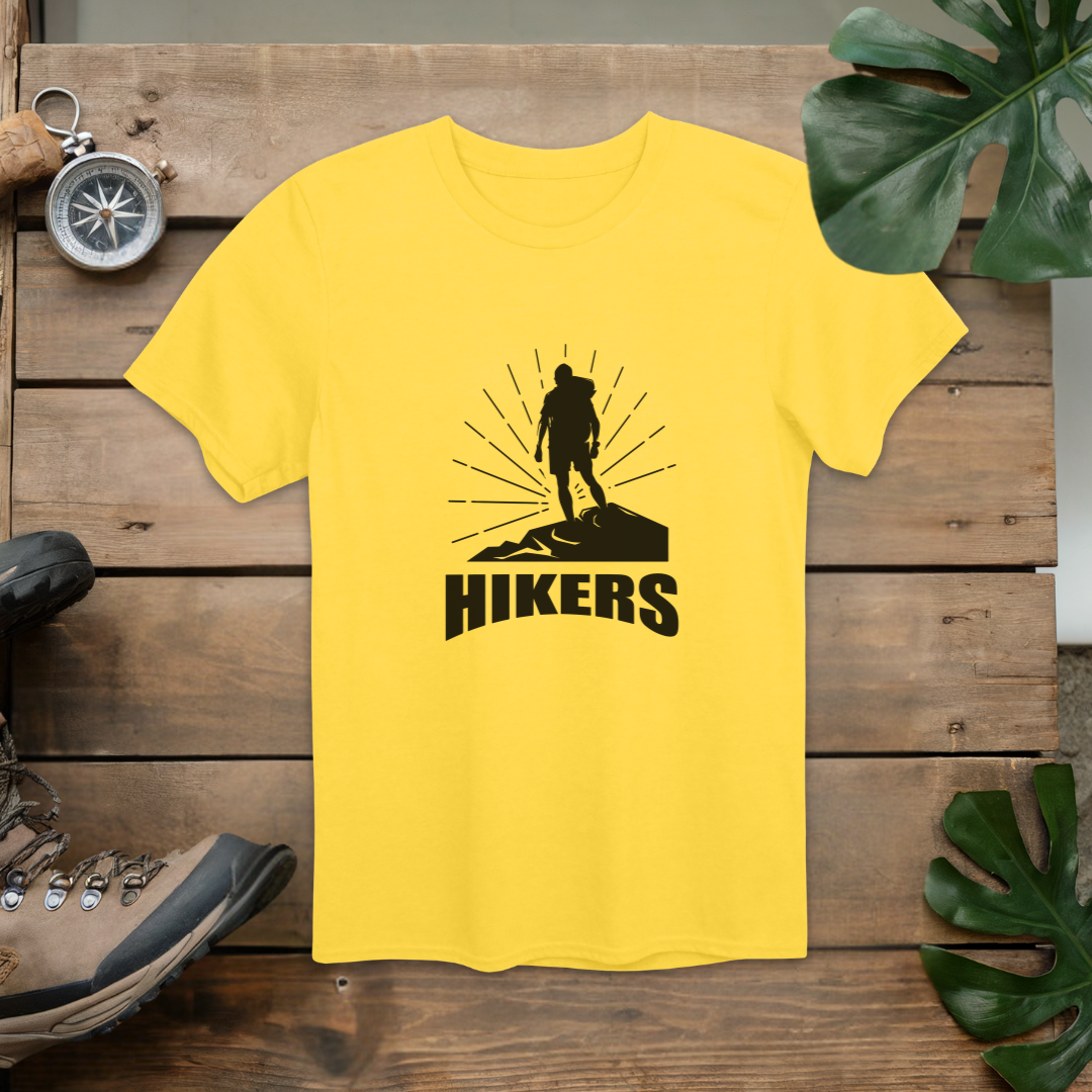 Sunrise Hikers Minimalist Graphic T-Shirt