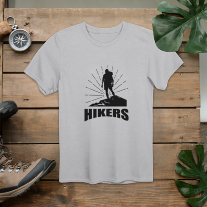 Sunrise Hikers Minimalist Graphic T-Shirt