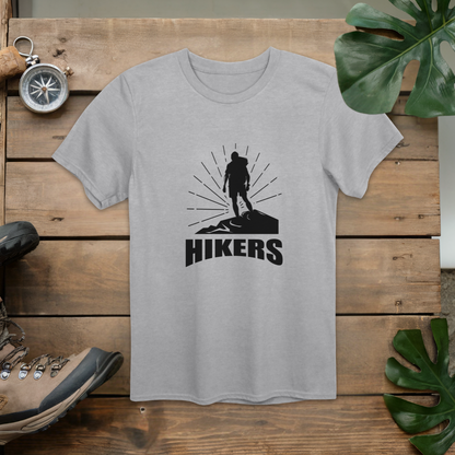 Sunrise Hikers Minimalist Graphic T-Shirt