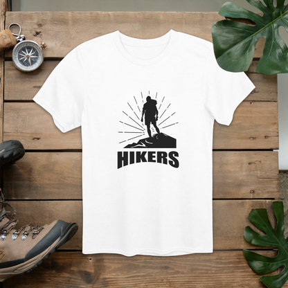 Sunrise Hikers Minimalist Graphic T-Shirt