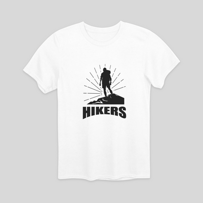 Sunrise Hikers Minimalist Graphic T-Shirt