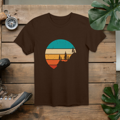 Hiking on the Mountain Silhouette T-Shirt