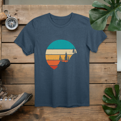 Hiking on the Mountain Silhouette T-Shirt