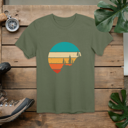 Hiking on the Mountain Silhouette T-Shirt