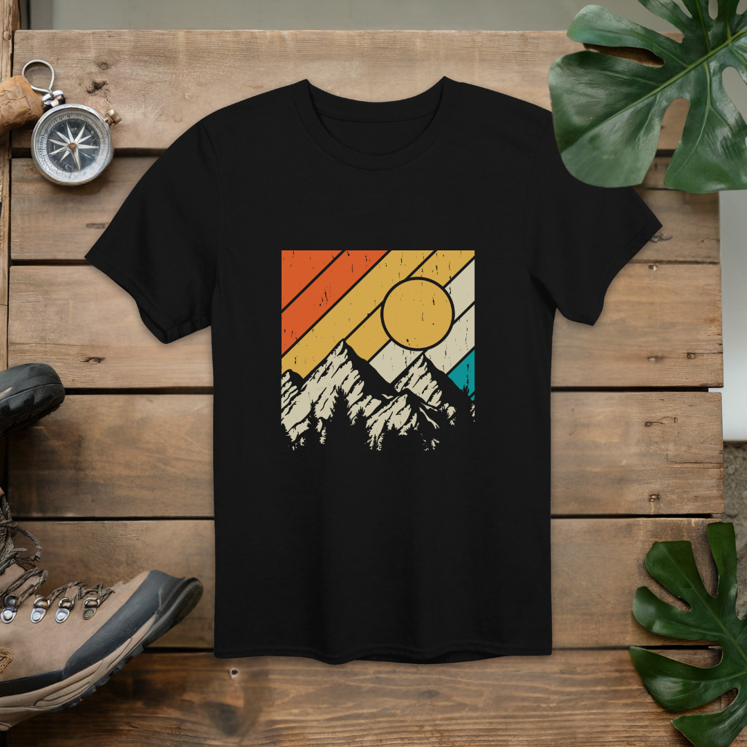 Retro Adventure Mountain T-Shirt