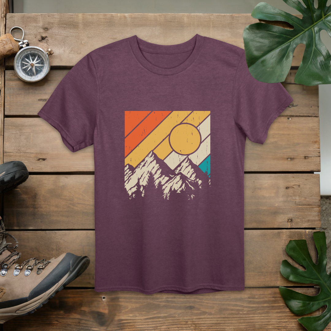 Retro Adventure Mountain T-Shirt