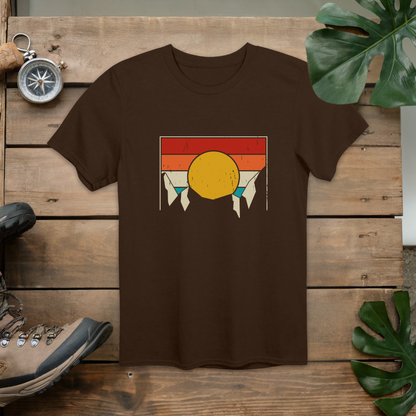 Sunrise Mountain Retro T-Shirt