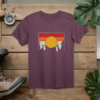 Sunrise Mountain Retro T-Shirt