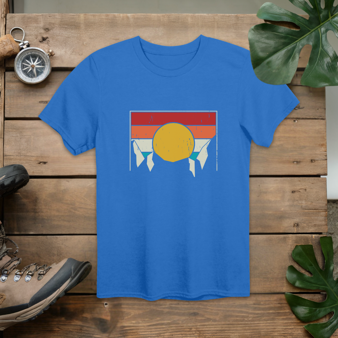 Sunrise Mountain Retro T-Shirt