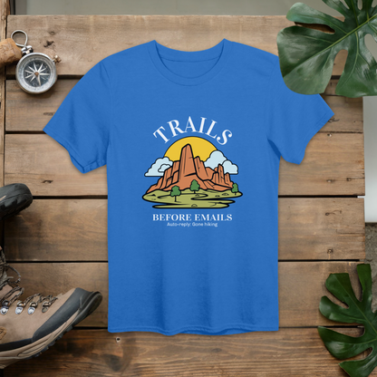 Trails Before Emails T-Shirt